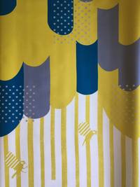 Wachstuch Echino Huedrawer yellow Under-side Laminated Wachstuch Echino Huedrawer yellow Under-side Laminated