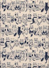 Wachstuch Katzen creme Wachstuch Katzen creme
