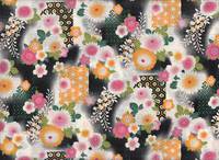 Wachstuch Kiku asanoha schwarz Wachstuch Kiku asanoha schwarz