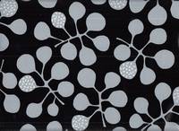 Wachstuch Knospen schwarz Wachstuch Knospen schwarz