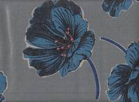 Wachstuch Mattina Flower 145 gray blue Wachstuch Mattina Flower 145 gray blue
