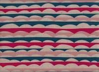 Wachstuch Nami waves pink blue Wachstuch Nami waves pink blue