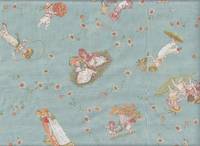 Wachstuch Kate Greenaway 3 - hellblau Wachstuch Kate Greenaway 3 - hellblau