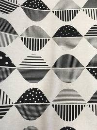 Wachstuch Nordic leaf black Wachstuch Nordic leaf black