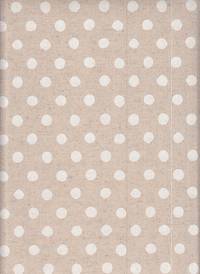 Wachstuch Punkte natur weiß Wachstuch Punkte natur weiß