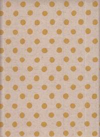 Wachstuch Punkte natur gelb Wachstuch Punkte natur gelb