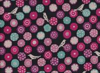 Wachstuch Echino Bonbon black Wachstuch Echino Bonbon black