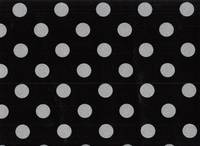 Wachstuch Punkte schwarz silber Wachstuch Punkte schwarz silber