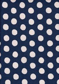 Wachstuch Natural dots navy Wachstuch Natural dots navy
