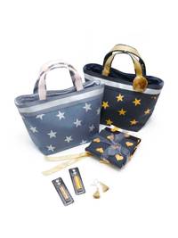 Wachstuch Sterne schwarz gold Wachstuch Sterne schwarz gold