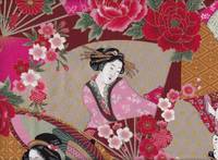 Wachstuch Geisha burgund Wachstuch Geisha burgund