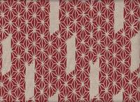 Wachstuch Asanoha rot Wachstuch Asanoha rot