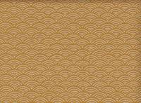 Wachstuch Seigaiha gelb Wachstuch Seigaiha gelb