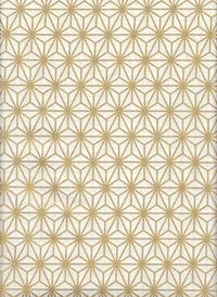 Wachstuch Asanoha weiß gold Wachstuch Asanoha weiß gold