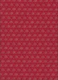 Wachstuch Asanoha Ume rot Wachstuch Asanoha Ume rot