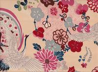 Wachstuch Kranich & Kiku creme Wachstuch Kranich & Kiku creme