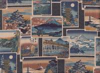 Wachstuch Ukiyo-e graublau Wachstuch Ukiyo-e graublau