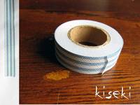 Masking Tape wasseraktivierbar Wellen blau gestreift 15mm Masking Tape wasseraktivierbar Wellen blau gestreift 15mm