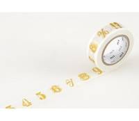 mt Masking Tape number / symbol gold 15mm mt Masking Tape number / symbol gold 15mm