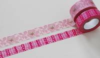 Washi Tape Alsace pink 2er Set 15+20mm Washi Tape Alsace pink 2er Set 15+20mm