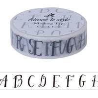 Washi Tape Casual Letters 15mm