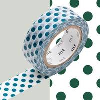 Washi Tape dot green 15mm Washi Tape dot green 15mm