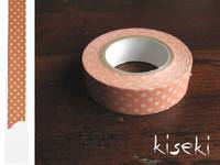 Washi Tape dots salmon 15mm Washi Tape dots salmon 15mm