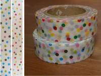 Washi Tape drop 2er Set red&blue 15mm Washi Tape drop 2er Set red&blue 15mm