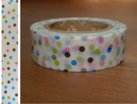 Washi Tape drop blue 15mm Washi Tape drop blue 15mm