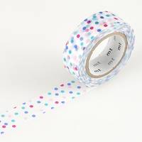 Washi Tape drop pink 15mm Washi Tape drop pink 15mm