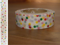 Washi Tape drop red 15mm Washi Tape drop red 15mm