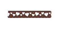 Washi Tape Heart brown 15mm Washi Tape Heart brown 15mm