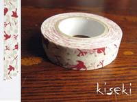 Washi Tape message bird rouge 15mm Washi Tape message bird rouge 15mm