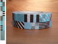 Washi Tape mix blue 15mm Washi Tape mix blue 15mm