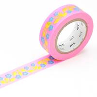Washi Tape mt ex Retro flower 15mm Washi Tape mt ex Retro flower 15mm