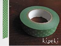 Washi Tape pin dots yomogi 13mm Washi Tape pin dots yomogi 13mm