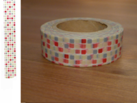 Washi Tape tile red 15mm Washi Tape tile red 15mm