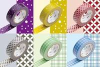Washi Tape Wamon 6er Set B 15mm Washi Tape Wamon 6er Set B 15mm