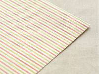Fabric Sticker Strawberry stripe A4