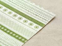 Fabric Sticker Petit green A4