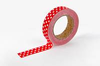 Fabric Tape red ribbon dot 15mm
