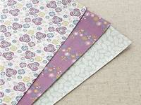 Fabric Sticker Camellia 3er Set A4