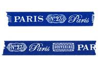 Washi Tape Paris letter blue 15mm Washi Tape Paris letter blue 15mm