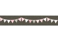 Washi Tape Garland charcoal gray 15mm Washi Tape Garland charcoal gray 15mm