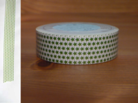 Masking Tape wasseraktivierbar Sterne grün 15mm Masking Tape wasseraktivierbar Sterne grün 15mm