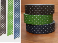 Washi Tape dots dark 3er Set 15mm Washi Tape dots dark 3er Set 15mm