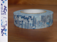 Washi Tape little garden blue 15mm Washi Tape little garden blue 15mm