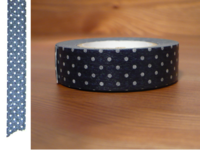 Washi Tape pin dots tetsukon 15mm Washi Tape pin dots tetsukon 15mm