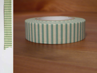 Washi Tape stripes celadon 15mm Washi Tape stripes celadon 15mm
