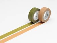 Washi Tape 2er Set uni uguisu & cork 15mm Washi Tape 2er Set uni uguisu & cork 15mm